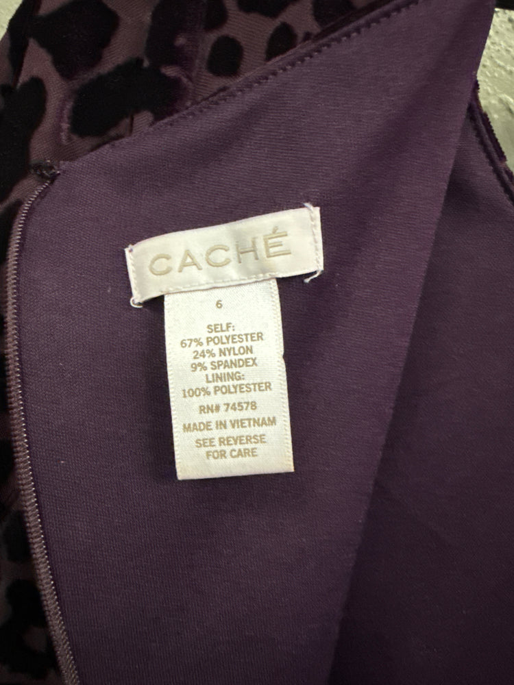 CACHE VELVET BURNOUT DRESS (org$168)