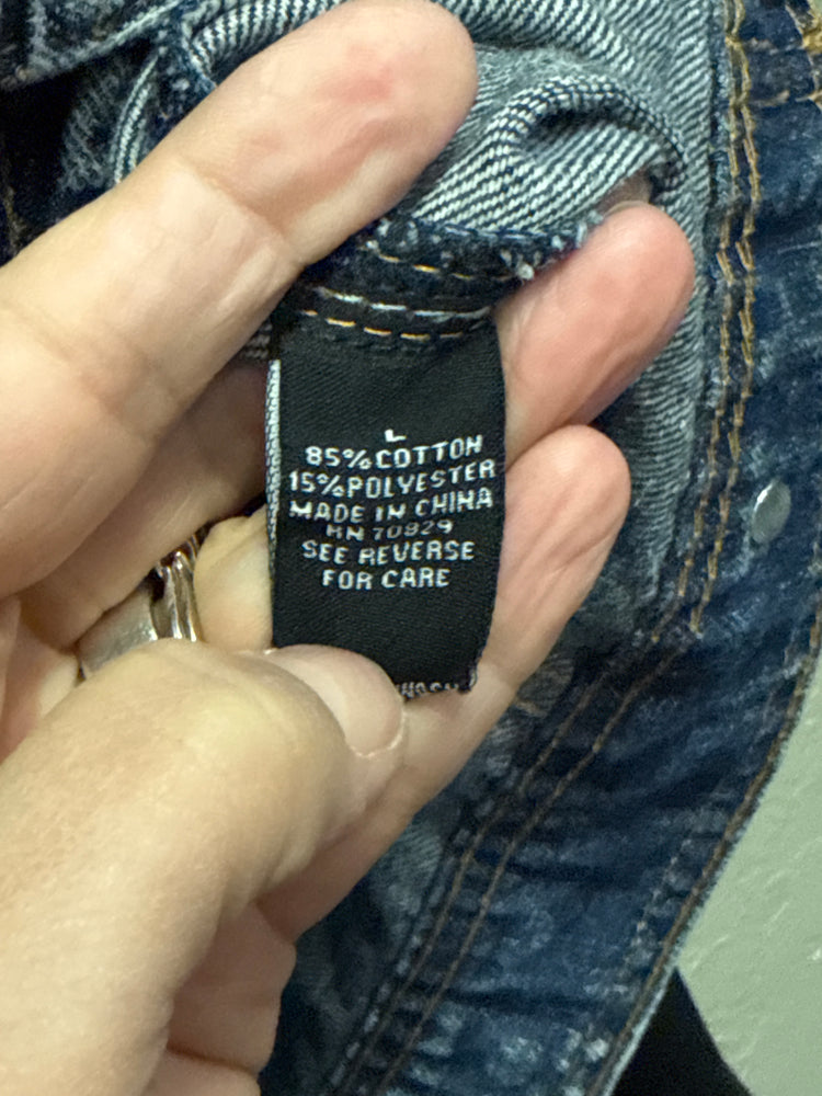 CARBON HOODED JEAN JACKET (org$128)