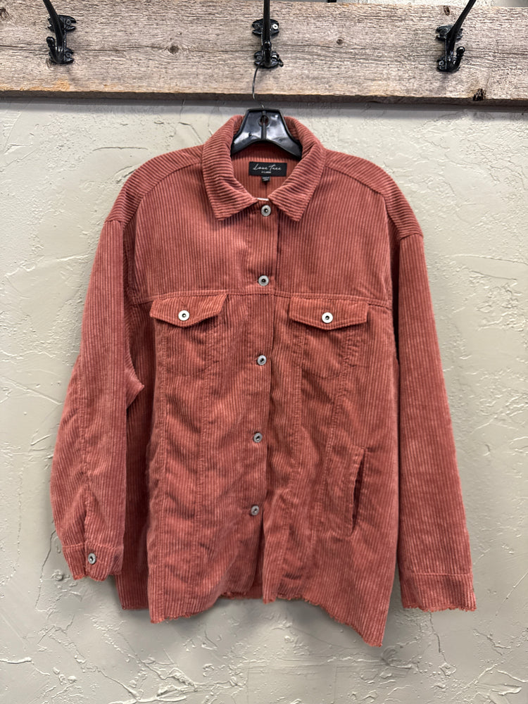 LOVE TREE CORDUROY SHACKET