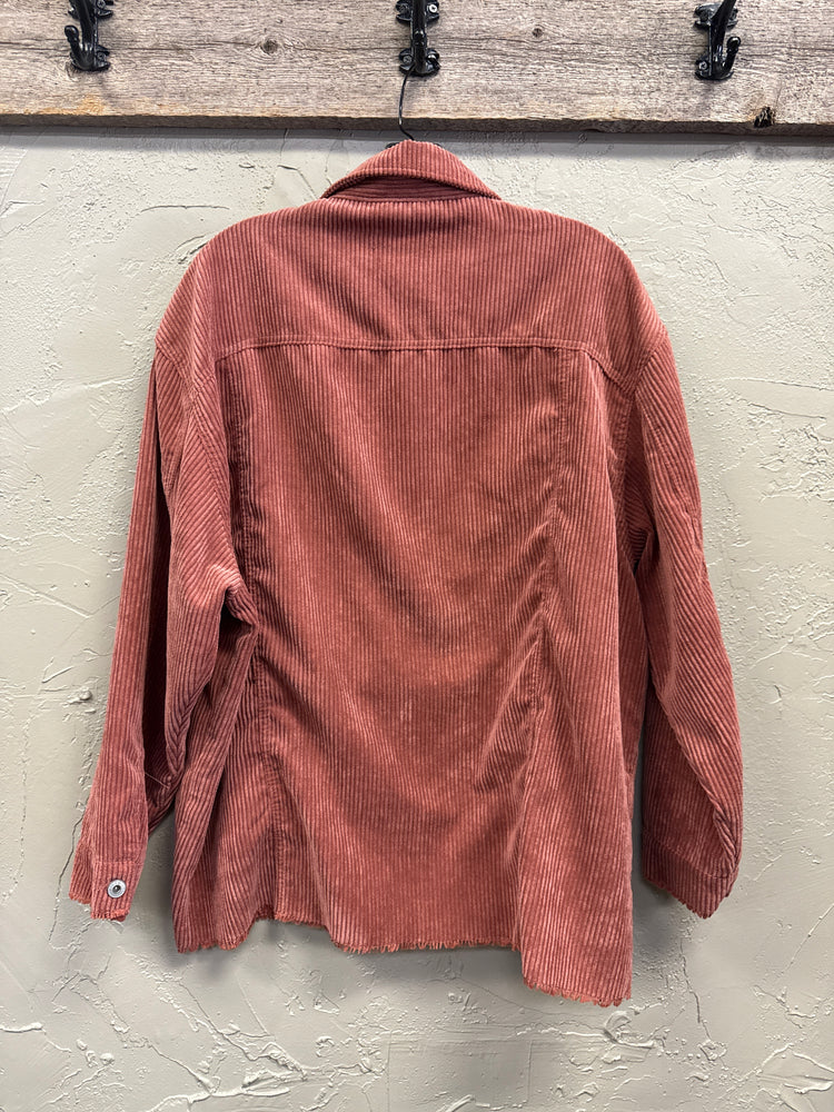 LOVE TREE CORDUROY SHACKET