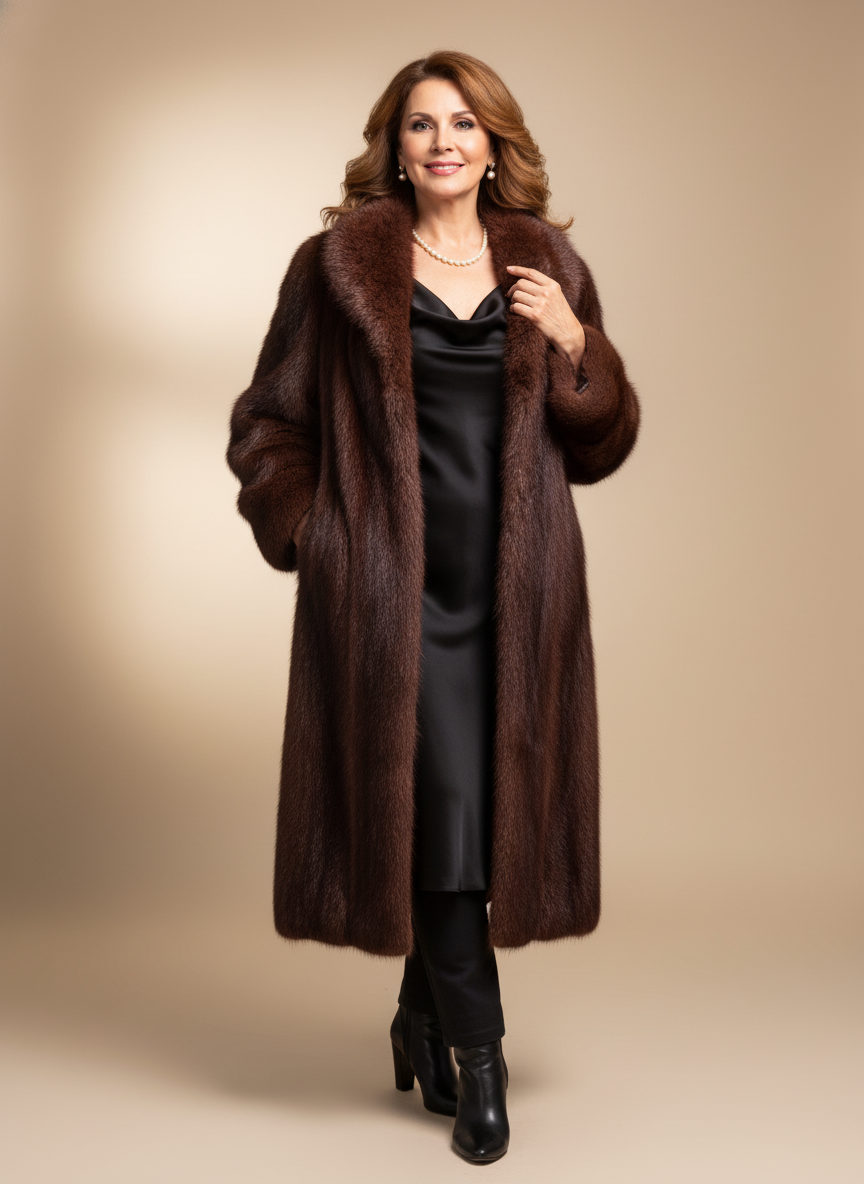 FULL LENGTH NUTRIA FUR COAT – Beatnik Bettys Resale Butik