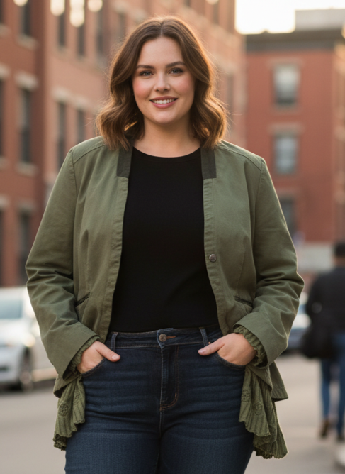 SUNDANCE RUFFLE JACKET