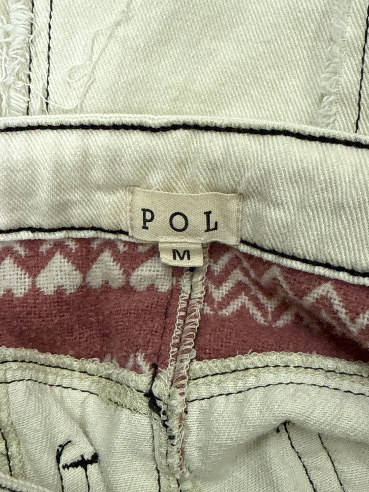 POL DENIM MIDI SKIRT