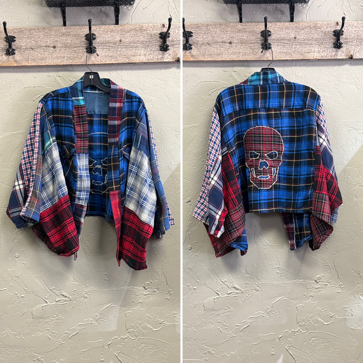 REBETTY FLANNEL & MIXED FABRIC KIMONOS