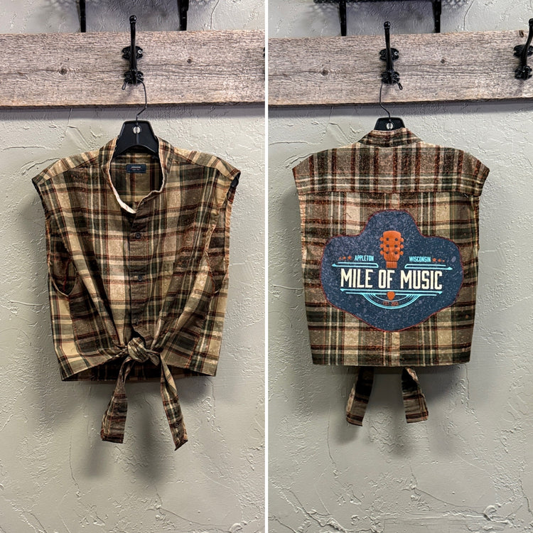 MoM TIE FRONT CROP SHIRTS