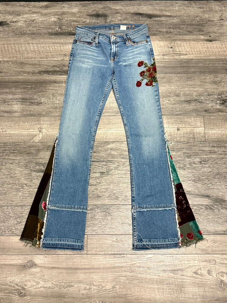 ALLEN B VELVET FLARE JEAN