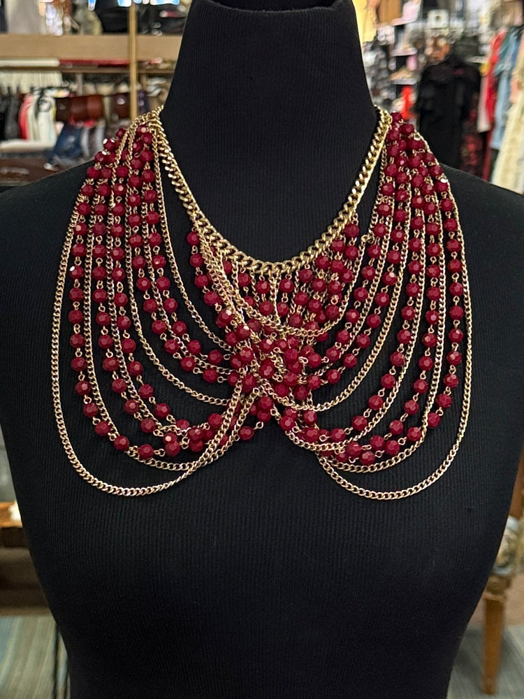 NWOT TWISTED CHAIN & BEAD NECKLACES