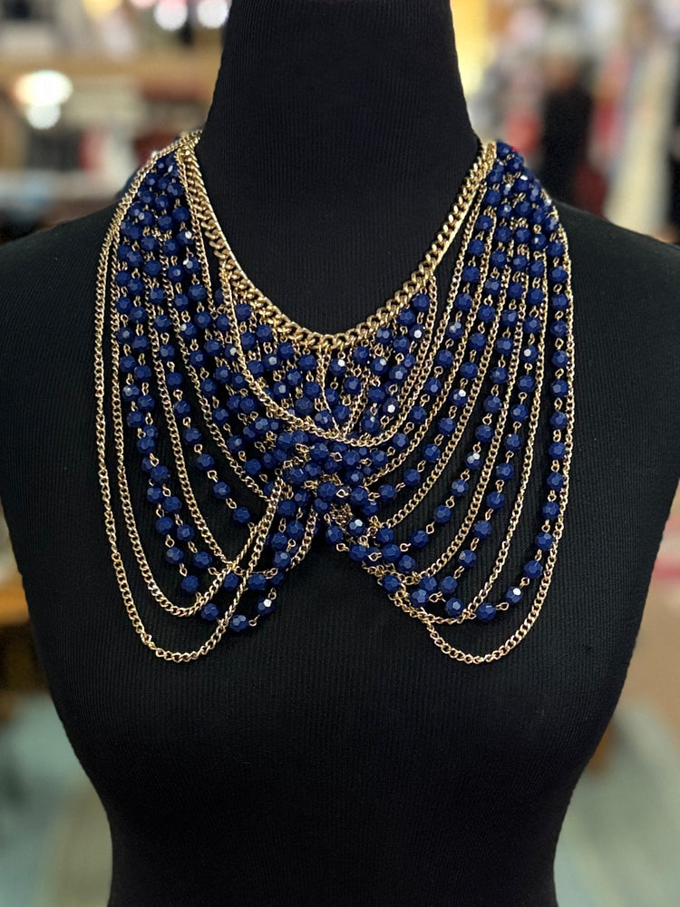 NWOT TWISTED CHAIN & BEAD NECKLACES