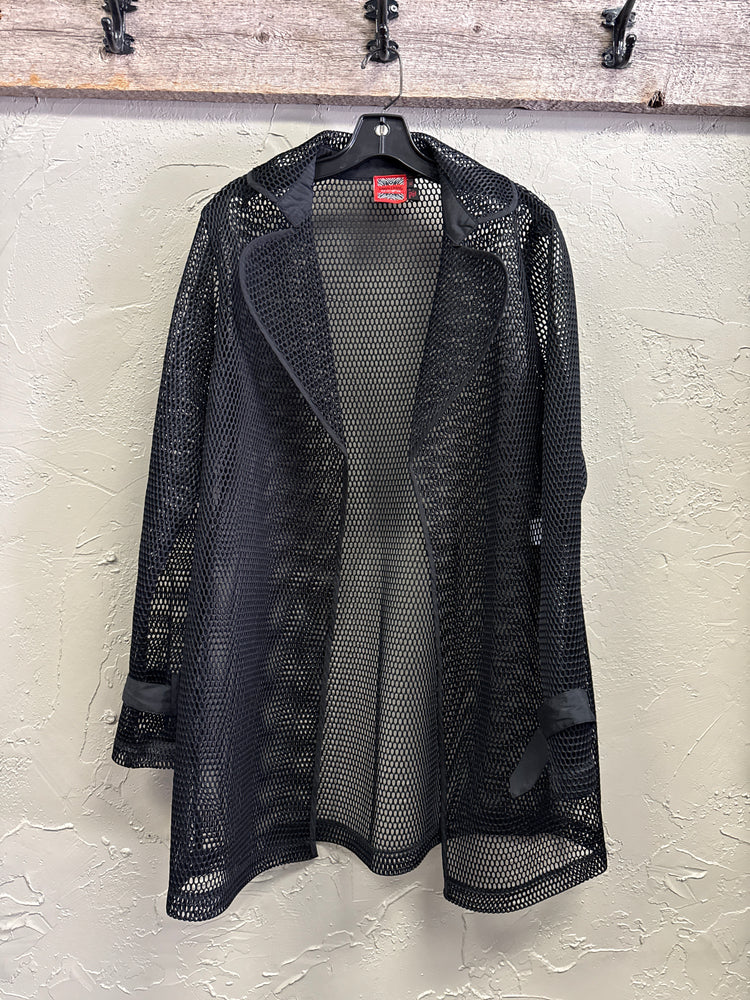 SIMON CHANG OPEN MESH COAT