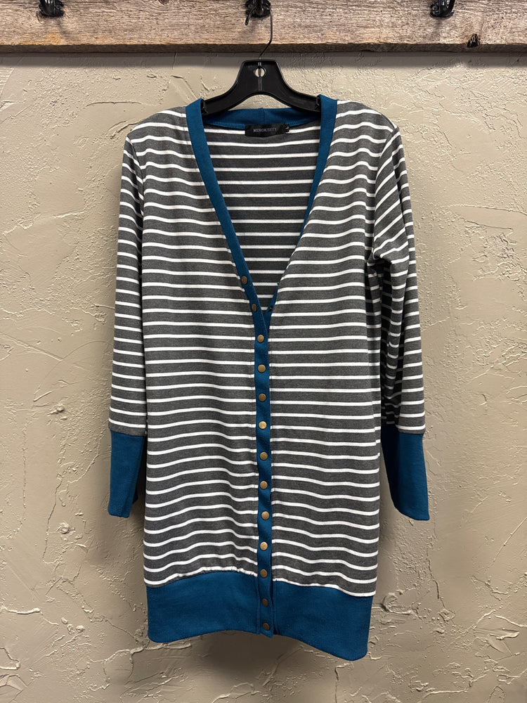 MEROKEETY SNAP FRONT CARDIGAN