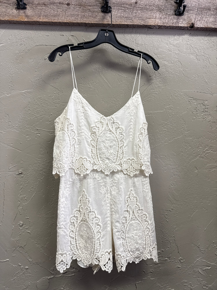 DOLCE VITA LACE ROMPER (org$248)