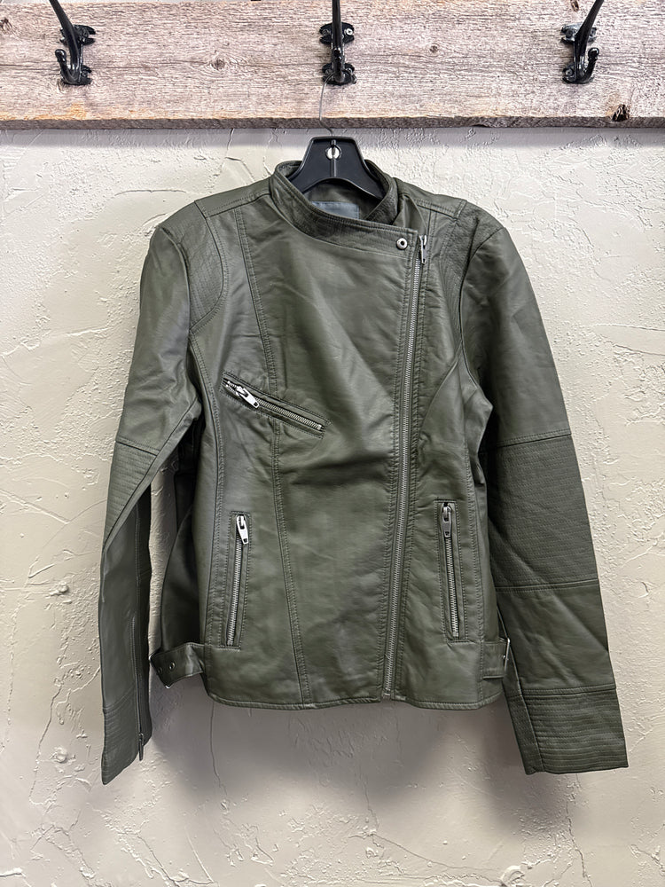 NWOT KATE & MALLORY VEGAN LEATHER MOTO