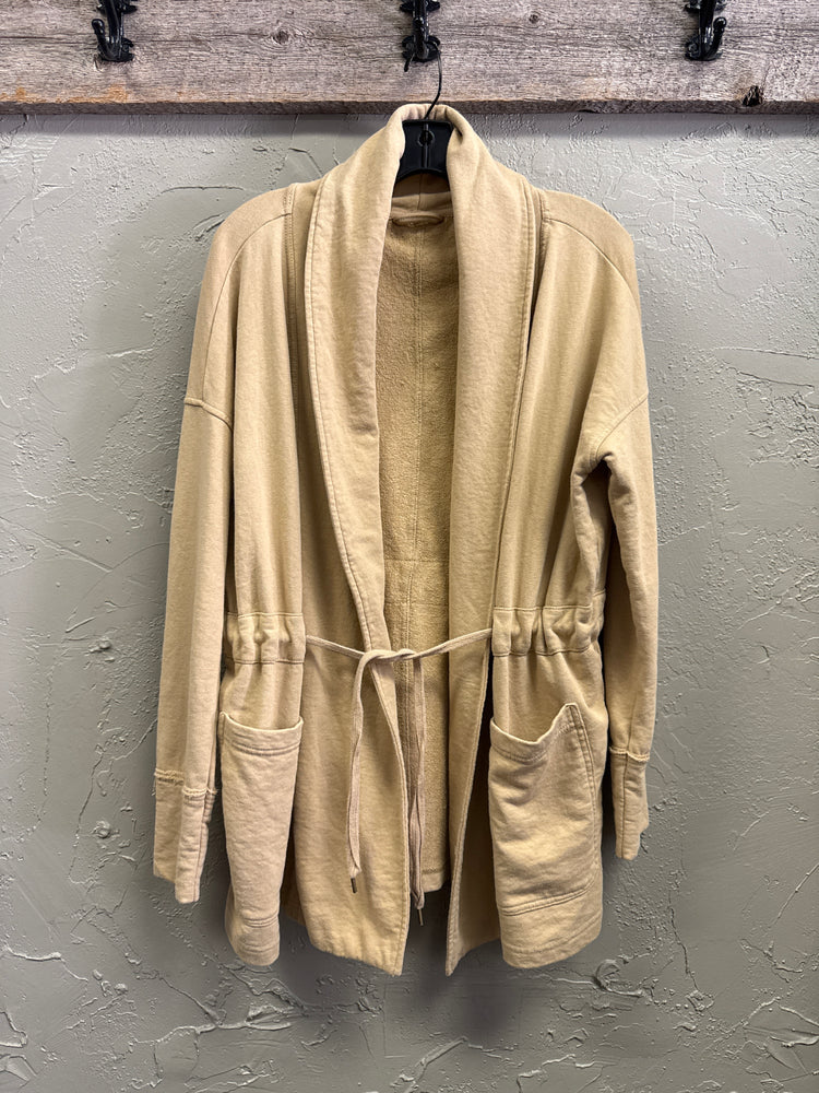 TERRY TIE FRONT JACKET