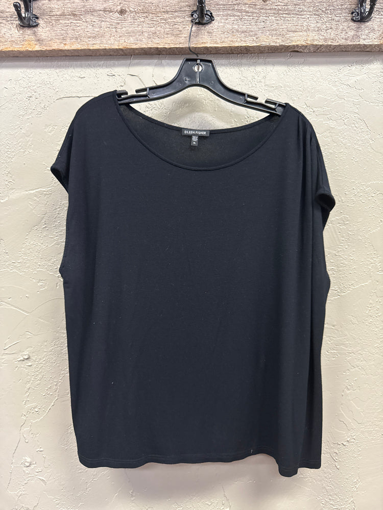 EILEEN FISHER JERSEY SQUARE TOP (org$98)
