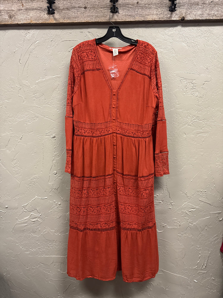 NWOT INDIGO THREAD HIPPIE DRESS