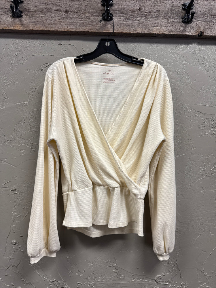 ELEGANTEES WAFFLE KNIT TOP