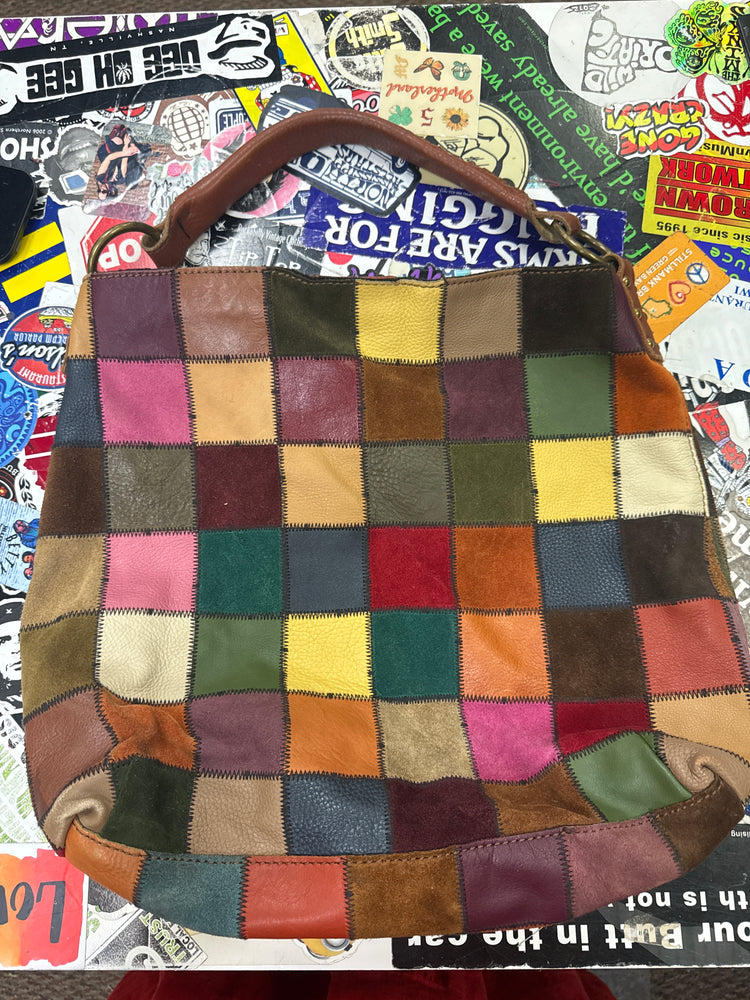 LUCKY BRAND PATCHWORK HOBO