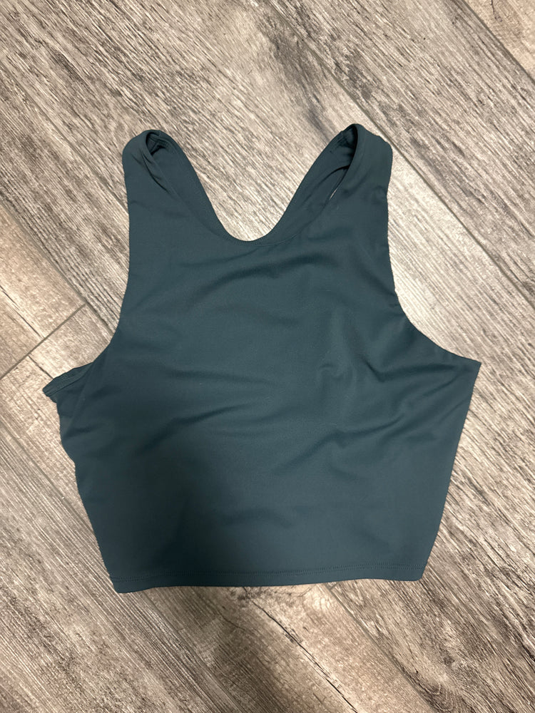 QUINCE HIGH NECK CROP TANK (org$68)