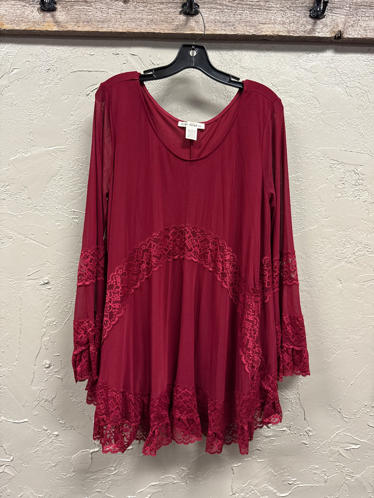 NWOT INDIGO THREADS BELL SLEEVE TUNIC