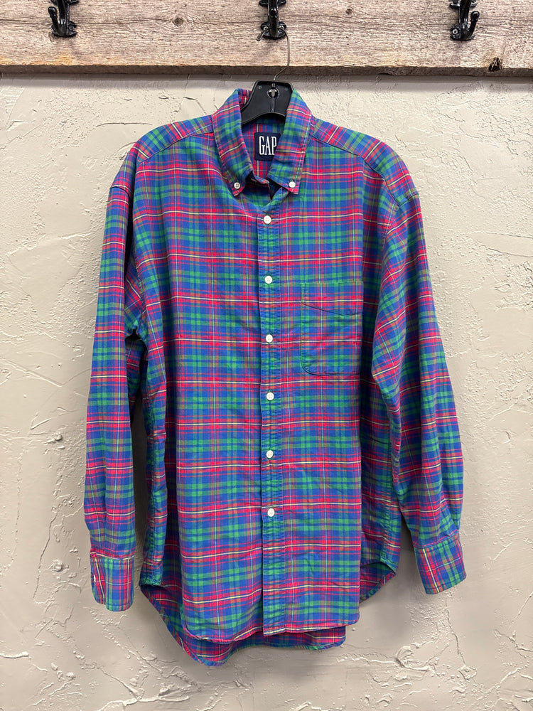 VTG 90’s GAP PLAID BUTTONDOWN