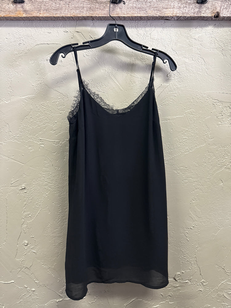 LULUS LACE TRIM SLIP DRESS