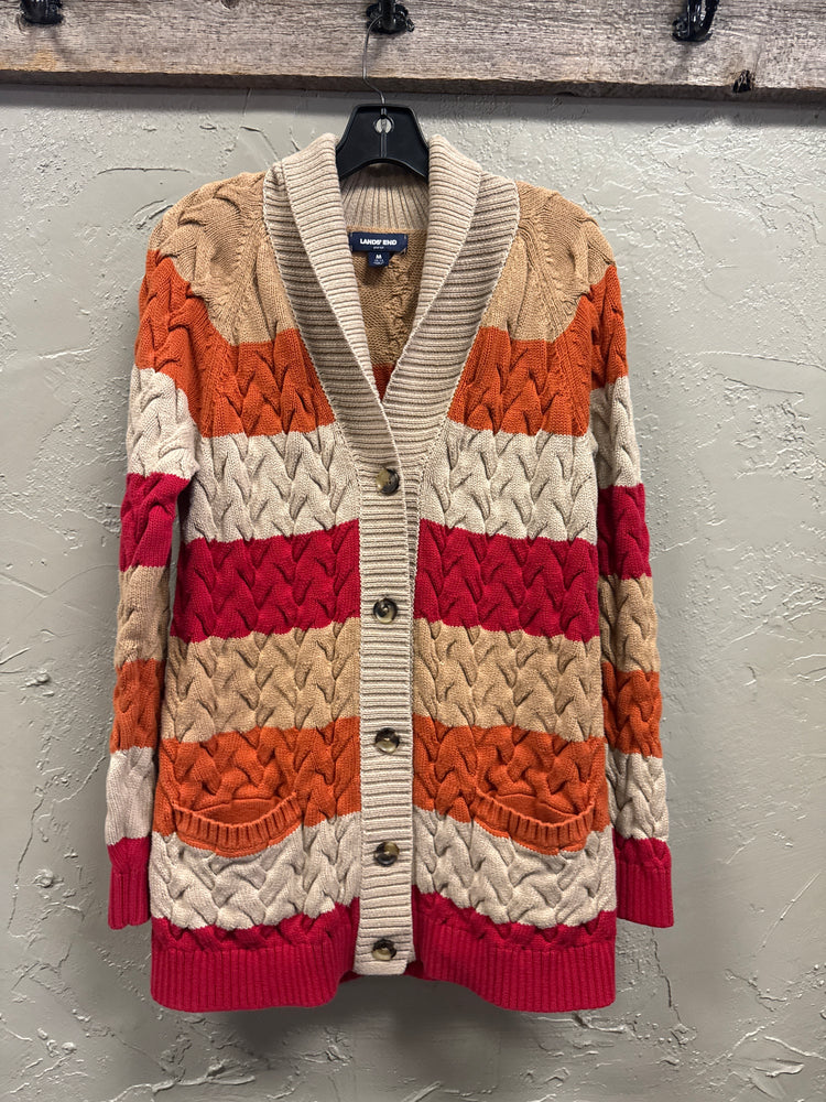 LANDS END COTTON DRIFTER SWEATER