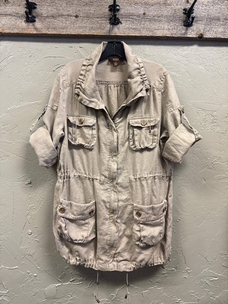 VICTOR LINEN UTILITY JACKET