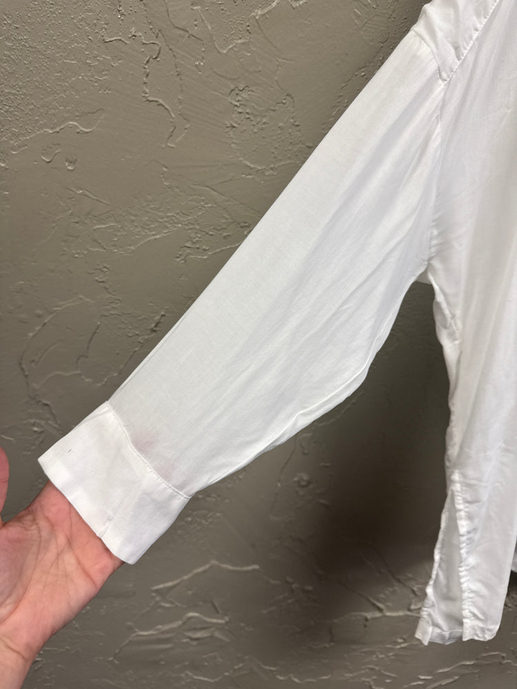 NWT MNG FLOWY WHITE SHIRT