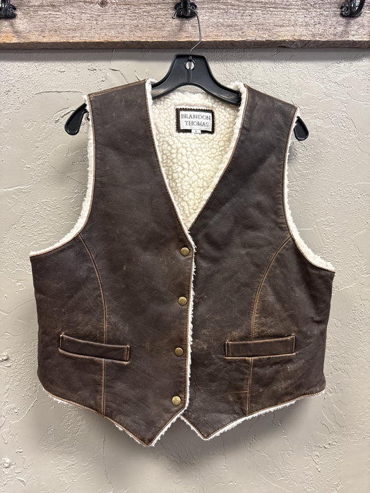 VTG BRANDON THOMAS SHEARLING VEST