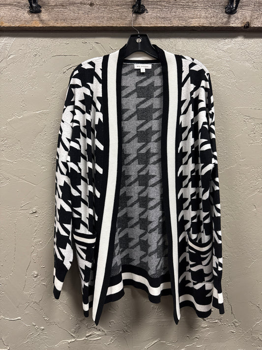 BLU PEPPER HOUNDSTOOTH CARDIGAN