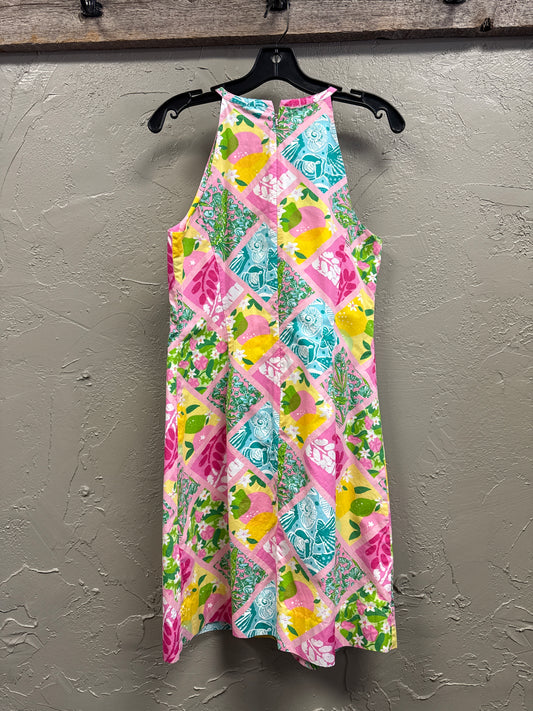 VTG LILLY PULITZER PATCH PRINT DRESS