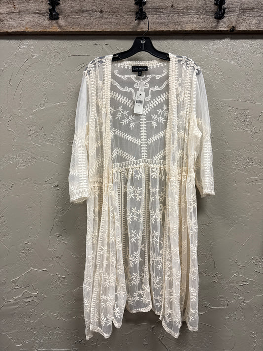 NWT LANE BRYANT LACE KIMONO (org$60)
