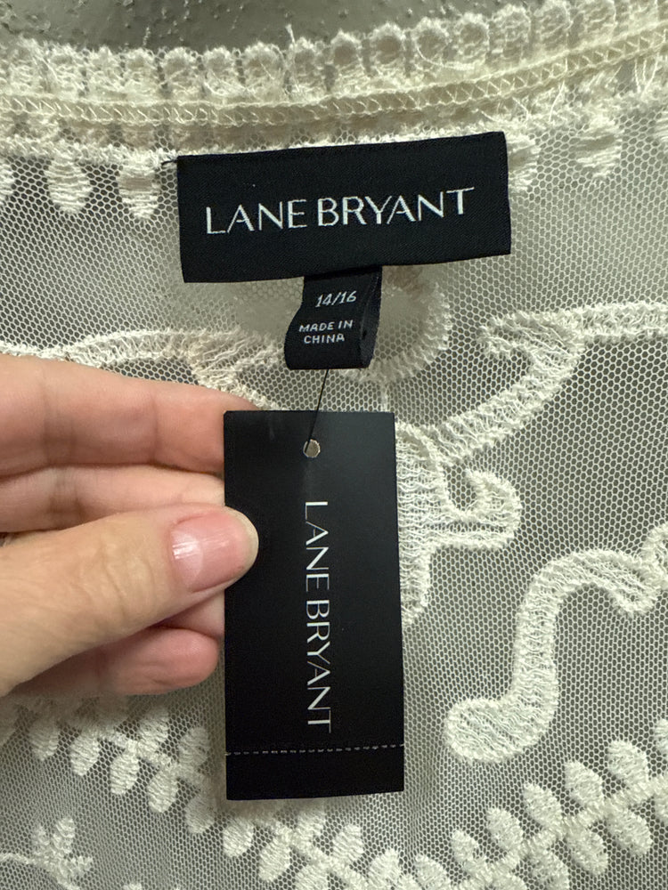 NWT LANE BRYANT LACE KIMONO (org$60)