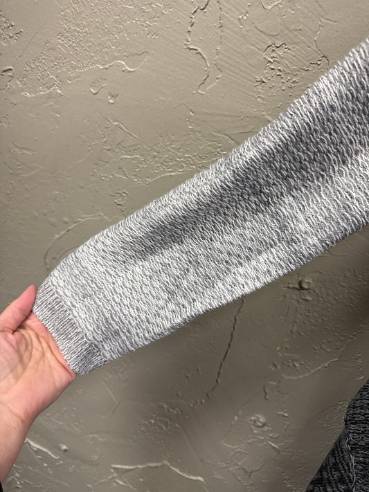 INDIGO THREAD BI-LEVEL CARDIGAN