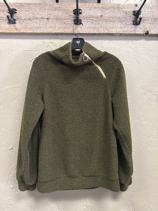 NWOT NECK ZIP PULLOVER