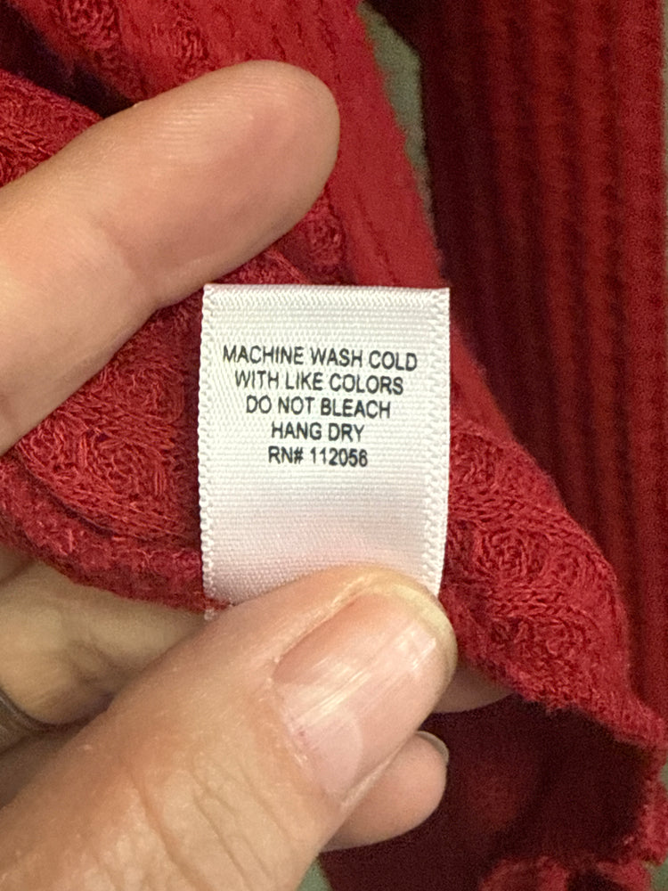 ZENANA WAFFLED COWL NECK