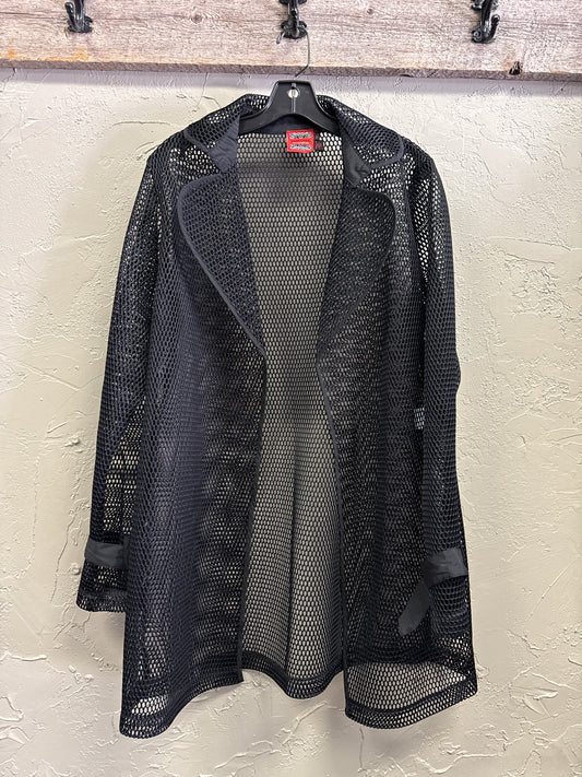 SIMON CHANG OPEN MESH COAT