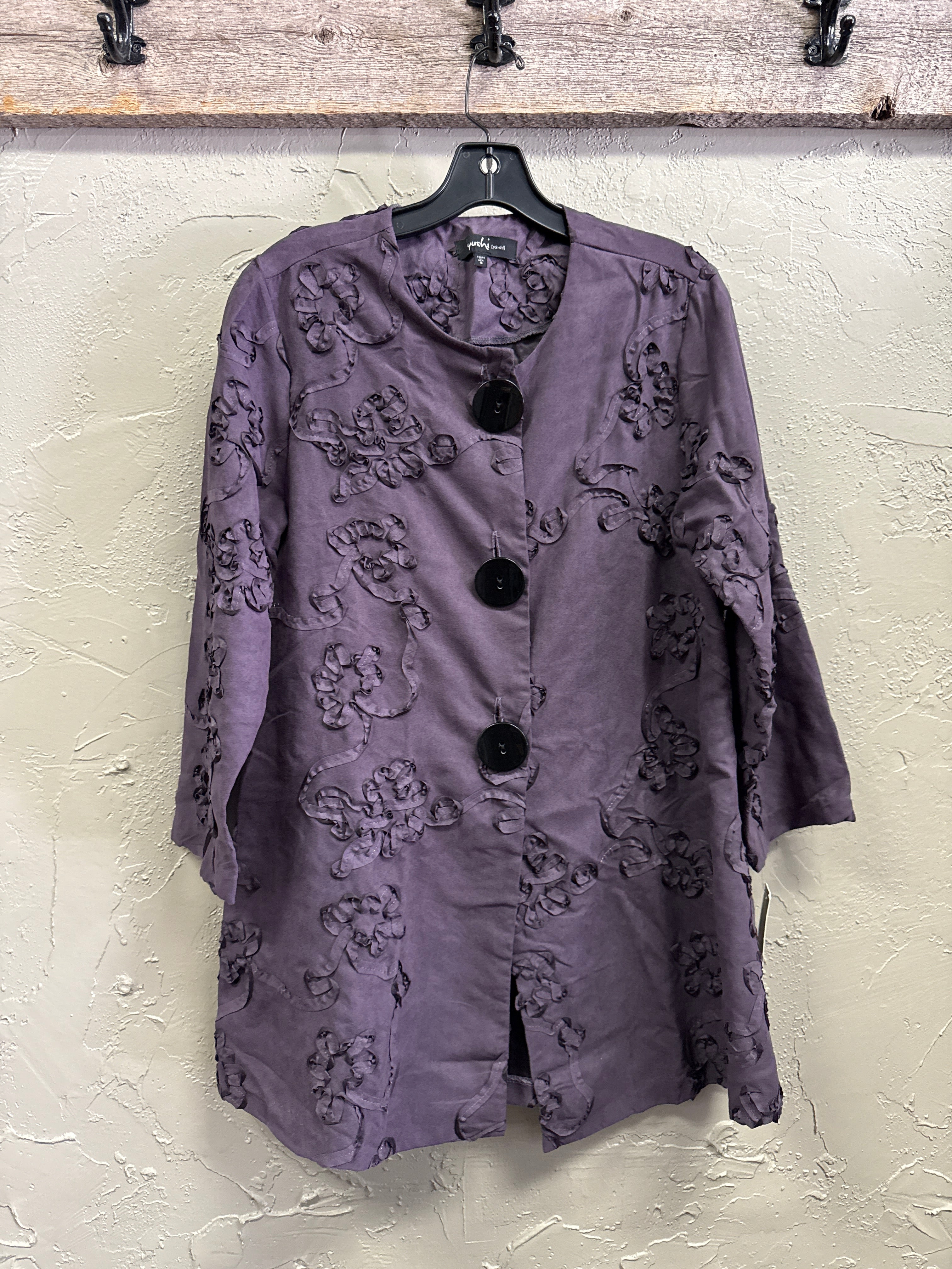 NWT YUSHI RUFFLE ACCENT JACKET (org$148)
