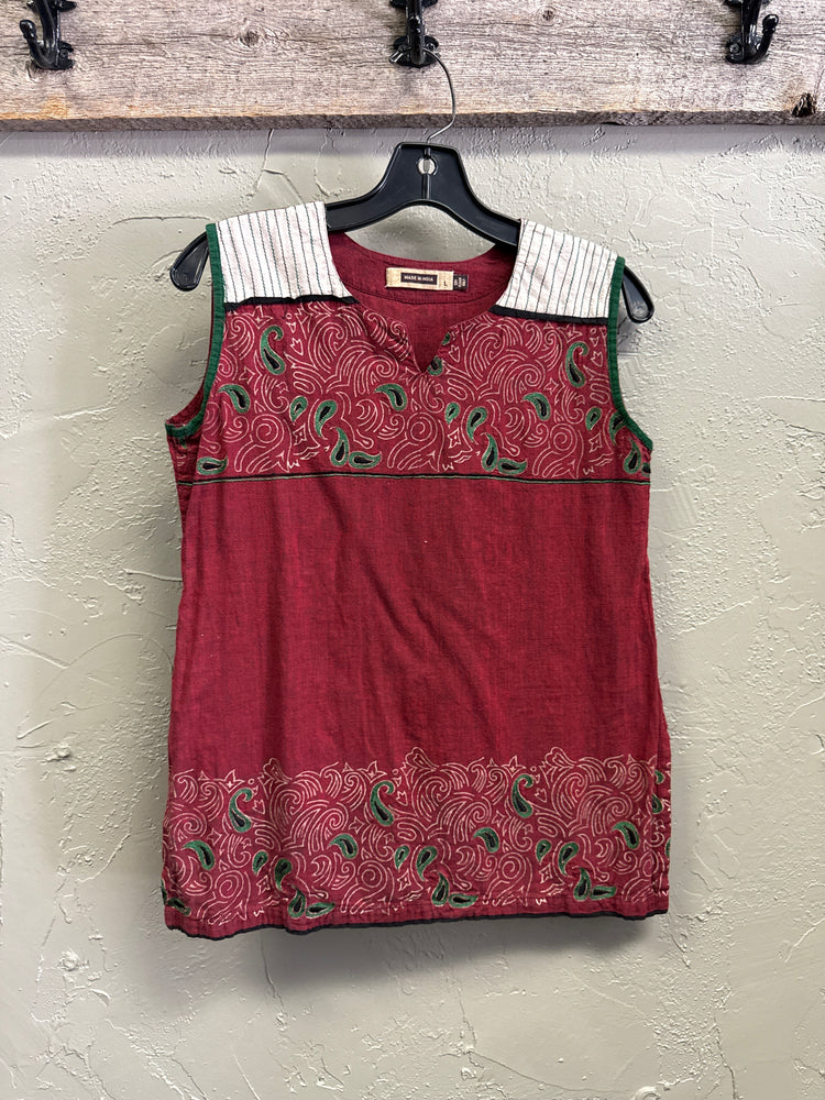 MADE IN INDIA COTTON SLEEVELESS SHIRT
