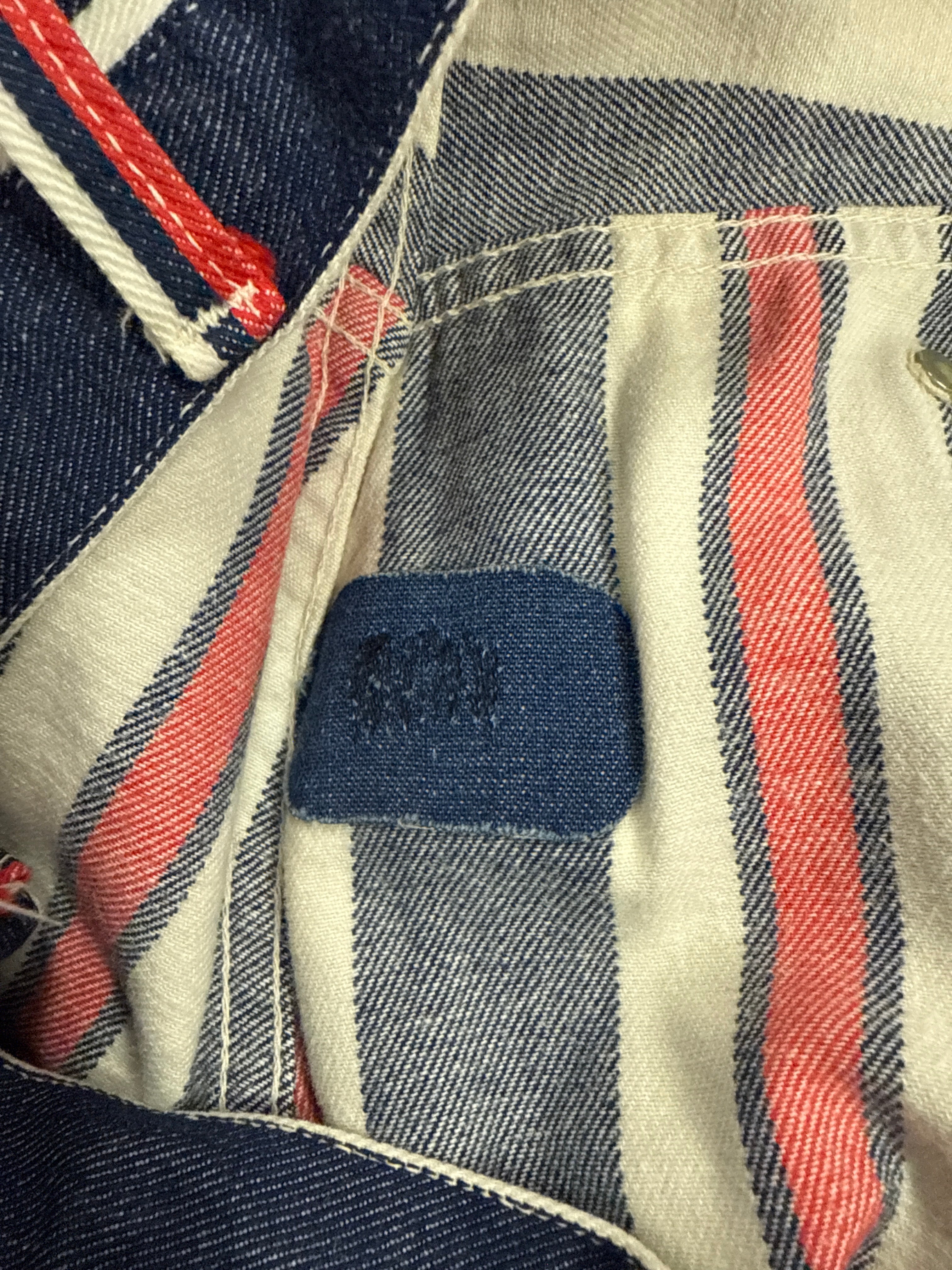 VTG 60’s WRANGLER HIPPIE STRIPED JEAN