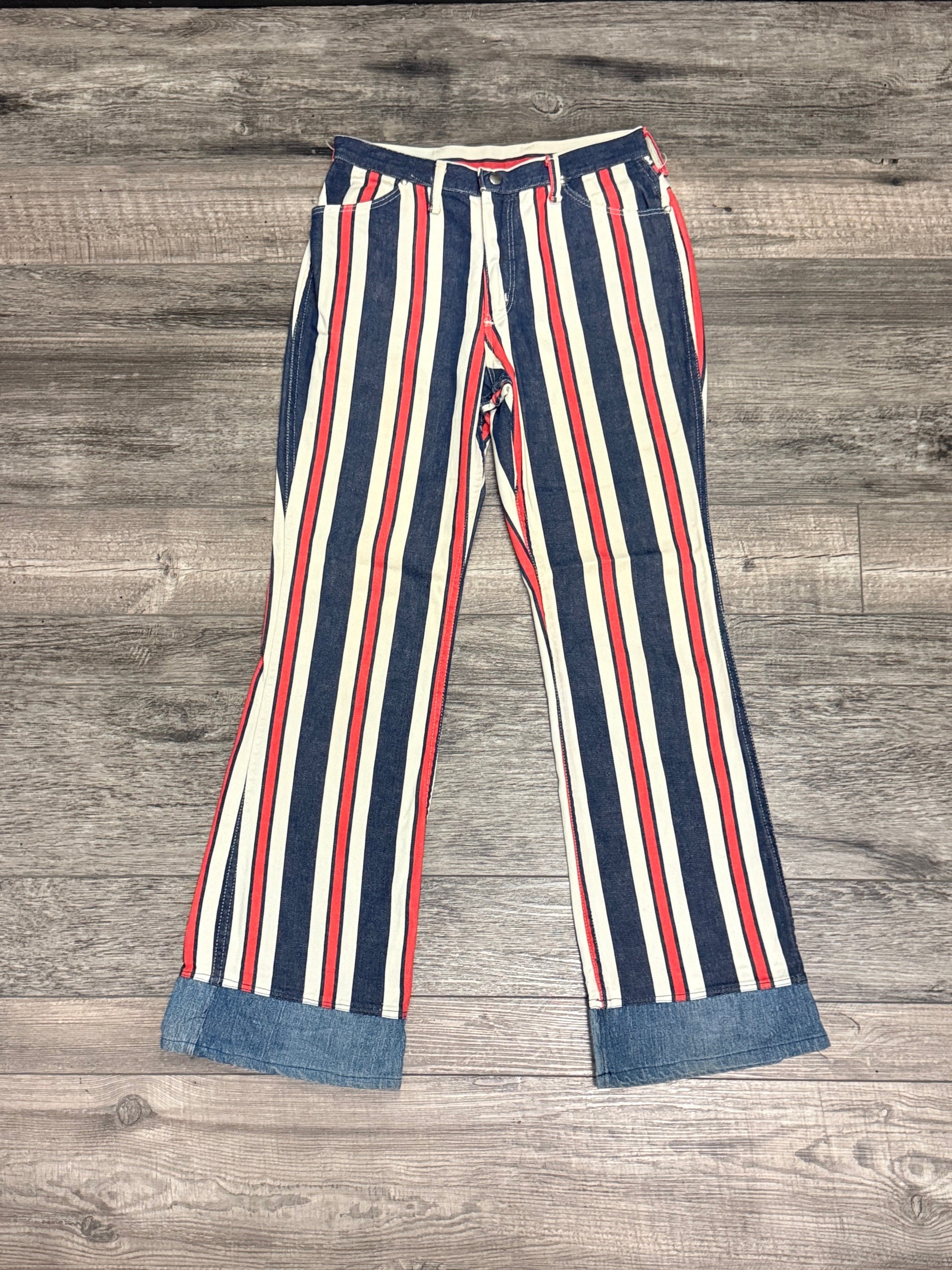 VTG 60’s WRANGLER HIPPIE STRIPED JEAN