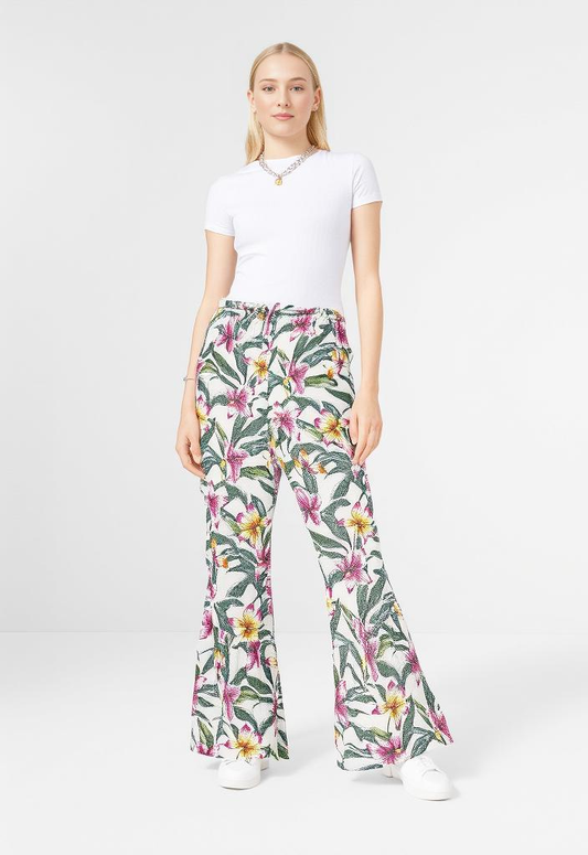 NWT NEW YORK & CO FLORAL PANT(org$60)