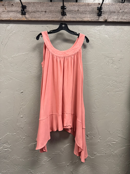 NWOT INDIGO THREAD ASYM HEM TUNIC
