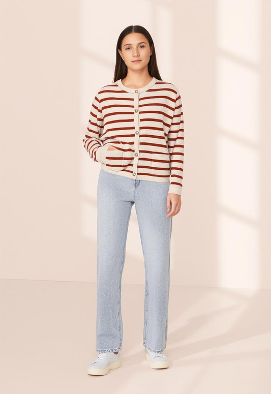 LILLUSORY 5 BUTTON CARDIGAN