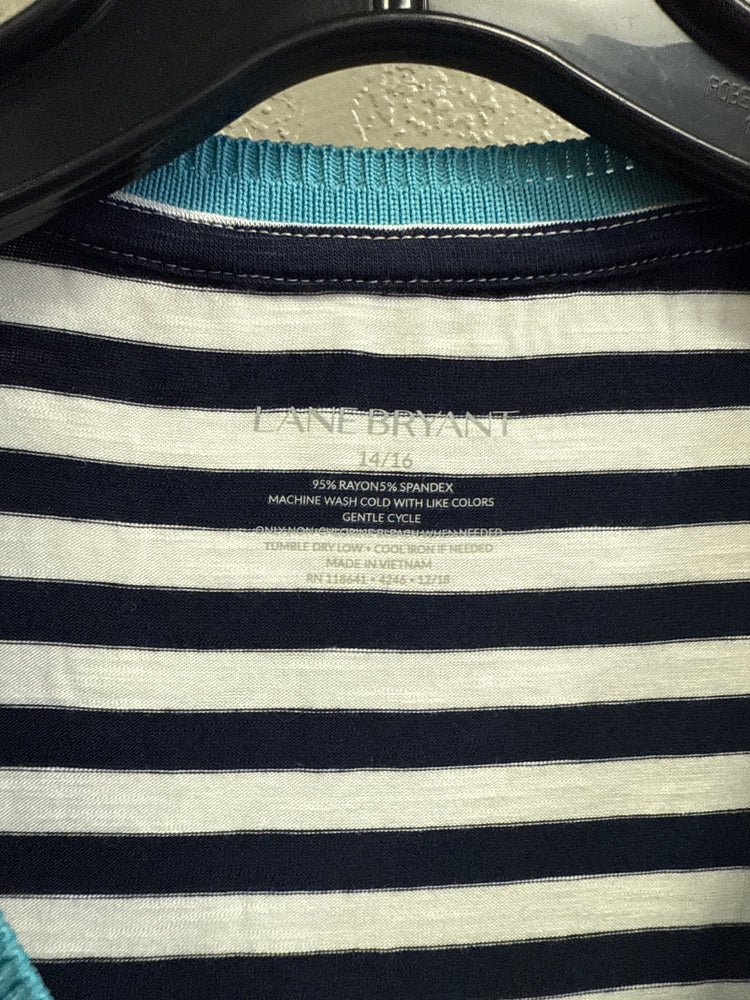 NWT LANE BRYANT STRIPED TEE (org$35)