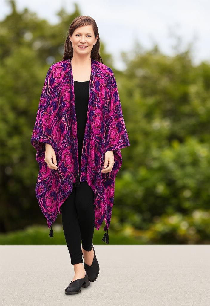 NWT LANE BRYANT FLORAL KIMONO (org$50)