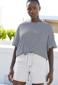 Max Studio Striped Top (org$98)
