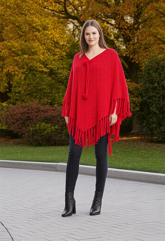 VTG CROCHETED PONCHO