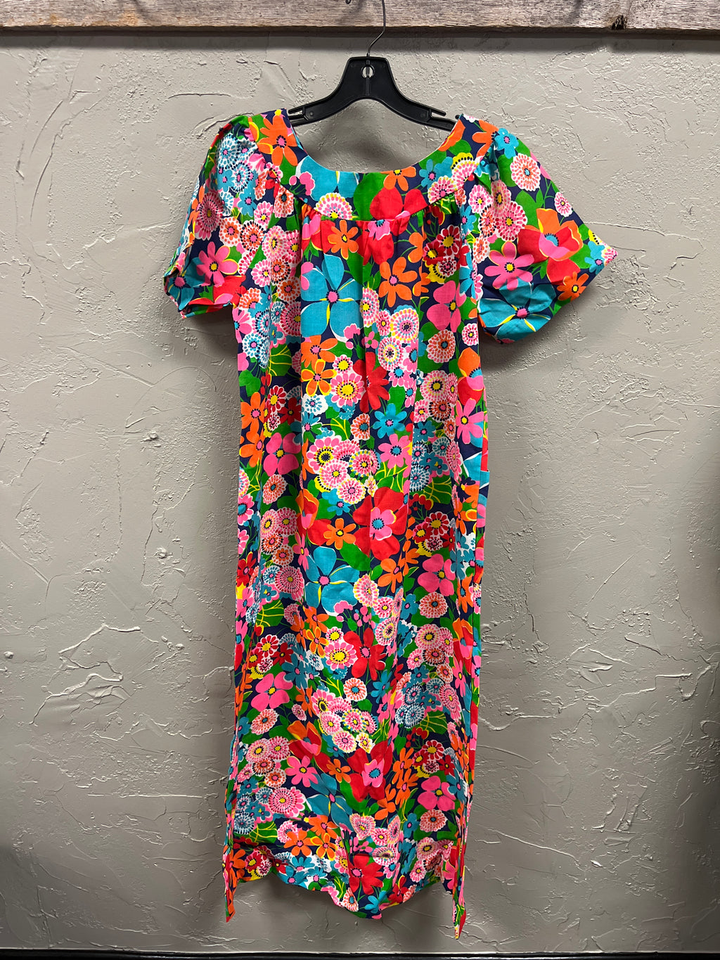 *Vtg 70s Floral House Dress