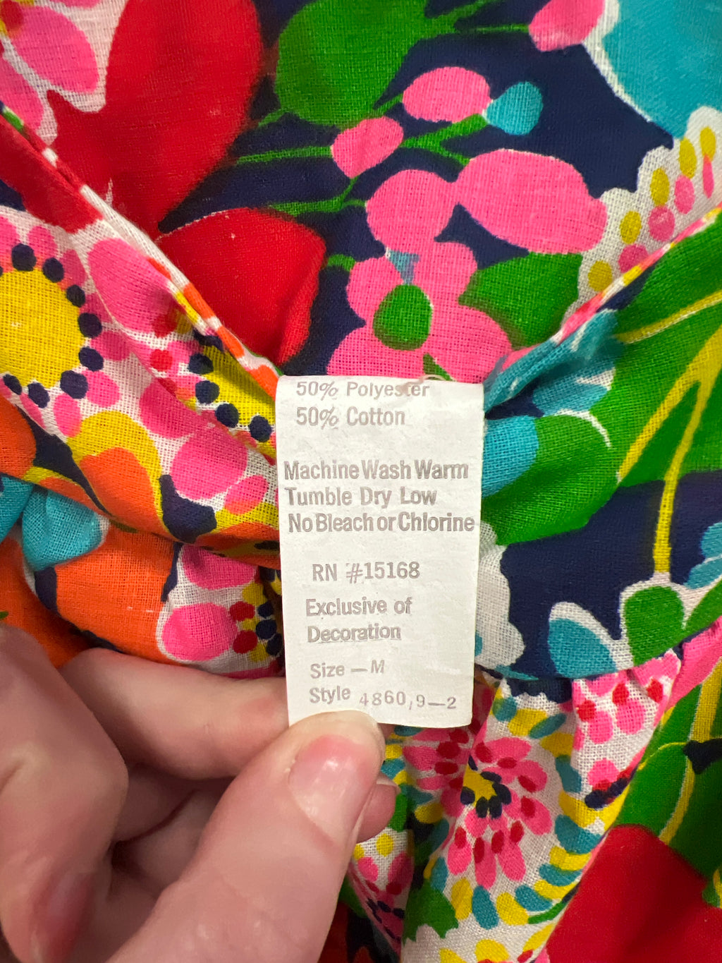 *Vtg 70s Floral House Dress